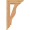 Ekena Millwork Funston Traditional Smooth Bracket w/ Offset Brace, Western Red Cedar, 5 1/2"W x 16"D x 28"H BKT0604X16X28FST01SWR - alternate 3